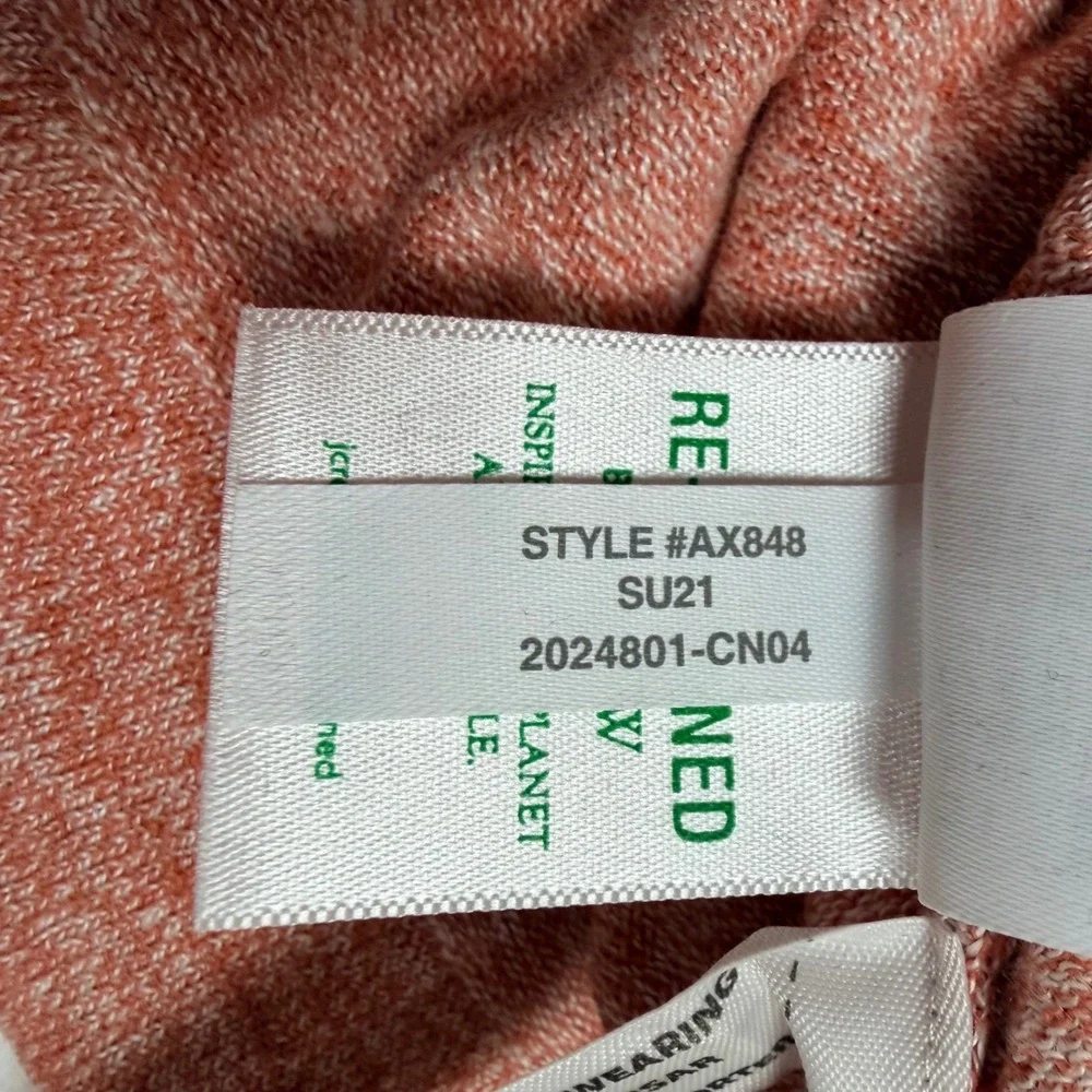 J. Crew Re-Imagined Sweater‎ Mens L Coral Pink NWOT AX848 Crewneck Knit